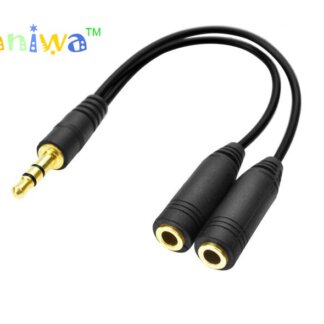 מפצל מחיבור 3.5 מ''מ זכר לשני חיבורי 3.5 מ''מ נקבה