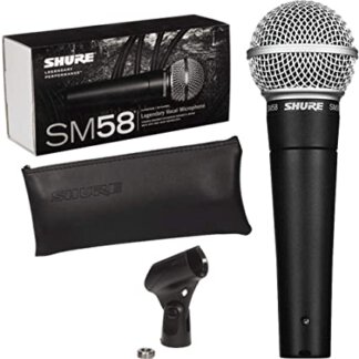 2 יחידות מיקרופון דינמי מקצועי SHURE 58 דגם סיני