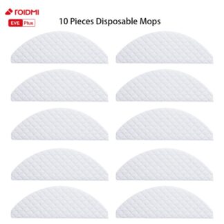 10 יחידות סמרטוט חד פעמי לשואב אבק רובוטי Xiaomi ROIDMI EVE Plus - חלקים מקוריים