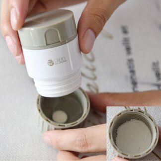 4 ב-1 חוצה וכותש כדורים - תאי אחסון לכדורים - וכוס שתייה