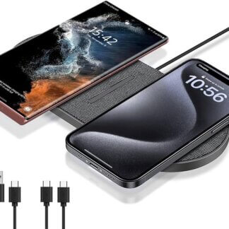 משטח טעינה אלחוטי כפול להטענת 2 מכשירים במקביל!