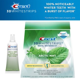 חדש! קרסט מנטה בתוספת סרום מנטה להלבנה טובה יותר! Crest 3D  Arctic Mint
