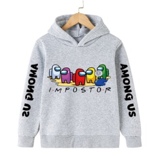 סווטשירט קפוצ’ון עם שלל הדפסים הורסים של אמונג אס Among Us!