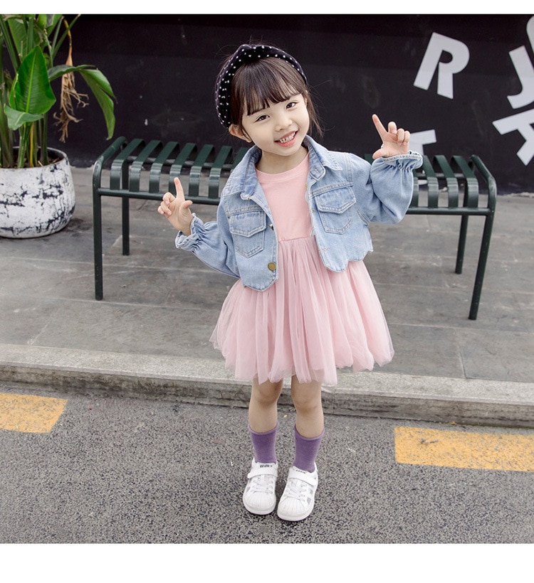 שמלות טול הורסות עם ג'קט ג'ינס