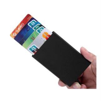 ארנק אלומיניום מינימליסטי עם שולף כרטיסים