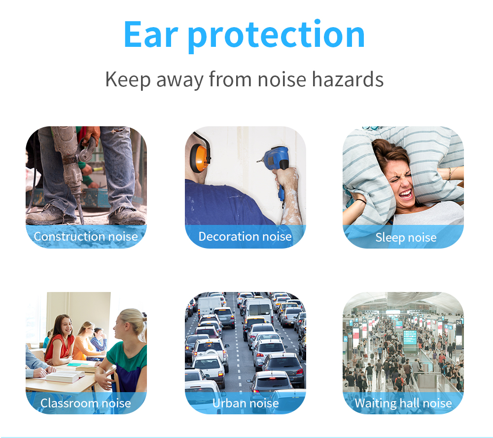 אטמים לאוזניים עם הנחתת רעש גבוהה מבית TISHRIC - 60/120/160 יח' לבחירה