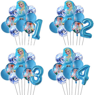 חגיגת יום הולדת עם סט 10 בלונים של אנה ואלזה פרוזן דיסני!