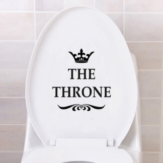 מדבקת קיר לשרותים THE THRONE