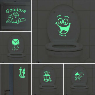 מדבקות מגניבות וזוהרות בחושך לאסלה