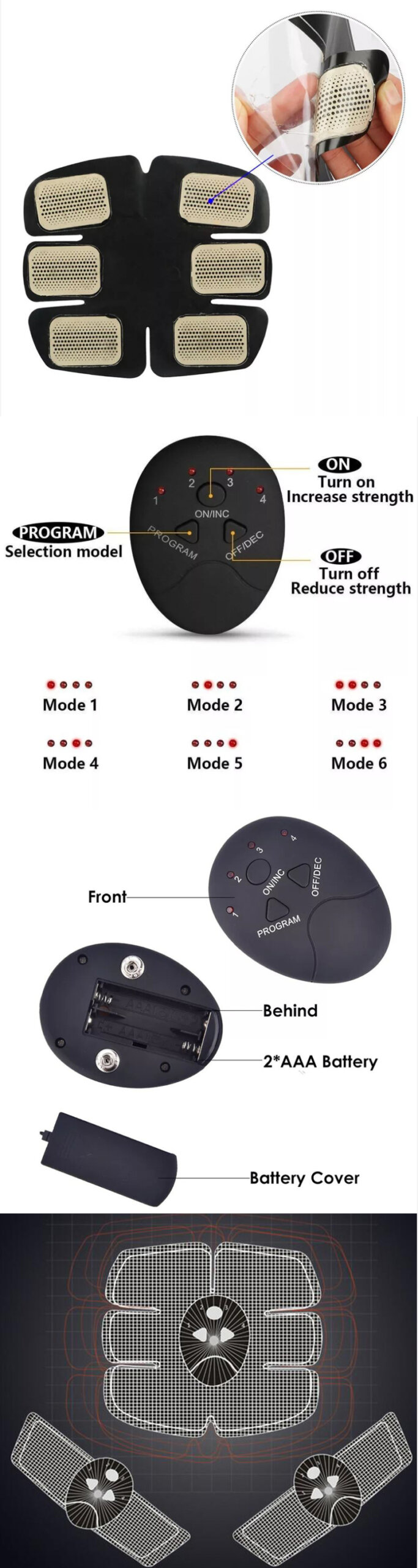 חגורות חיטוב EMS אלקטרוניות לחיטוב ועיצוב השרירים!