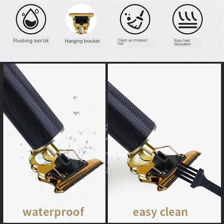 מכונת תספורת מקצועית נטענת עם סכין אפס