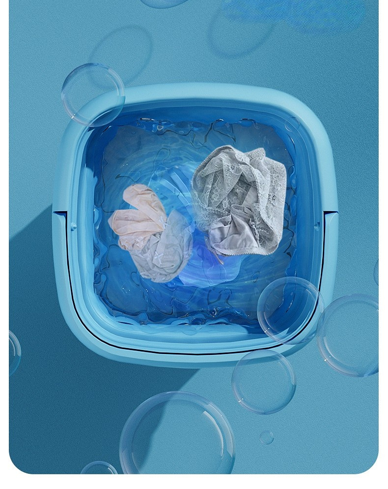 מיני מכונת כביסה מתקפלת וניידת