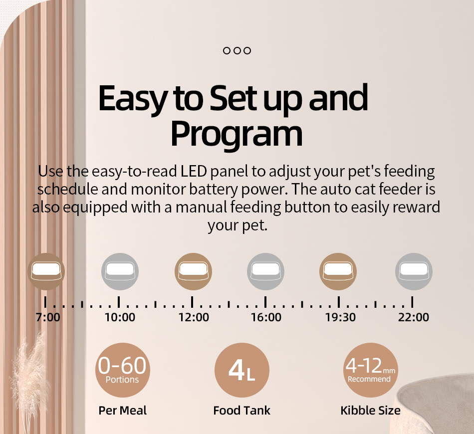 מתקן האכלה אוטומטי עם שליטה מרחוק - אפשרות לקערה כפולה!