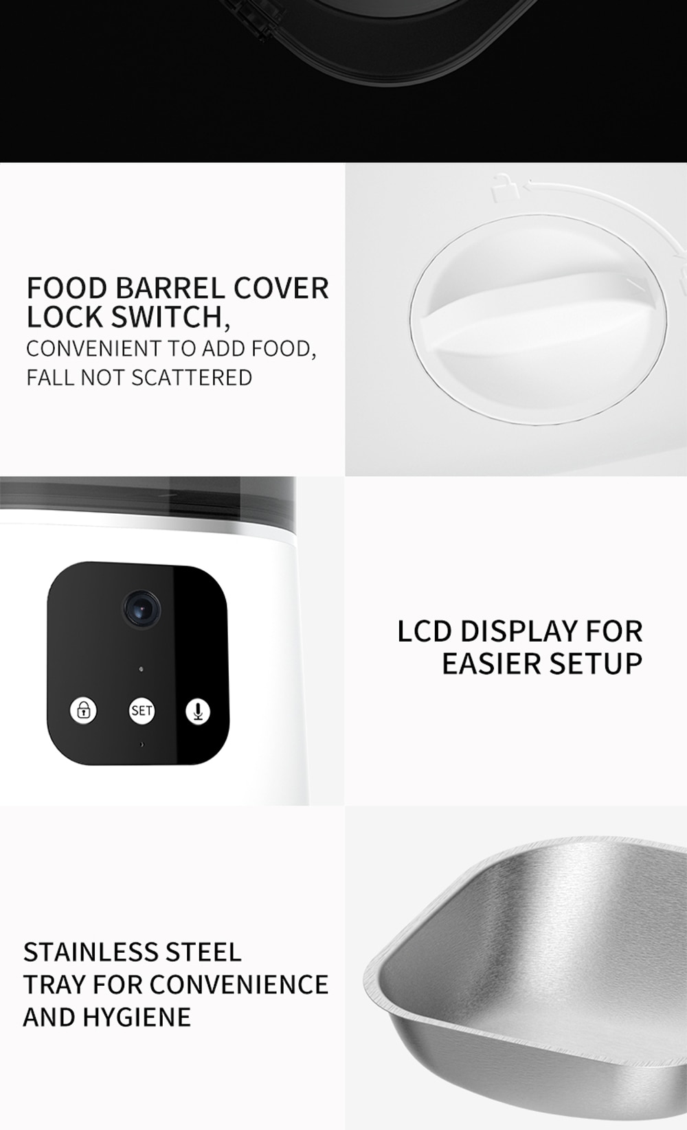 מתקן האכלה אוטומטי חכם לחיות מחמד - מאפשר האכלת חיות מחמד דרך אפליקציית הסמארטפון שלכם!