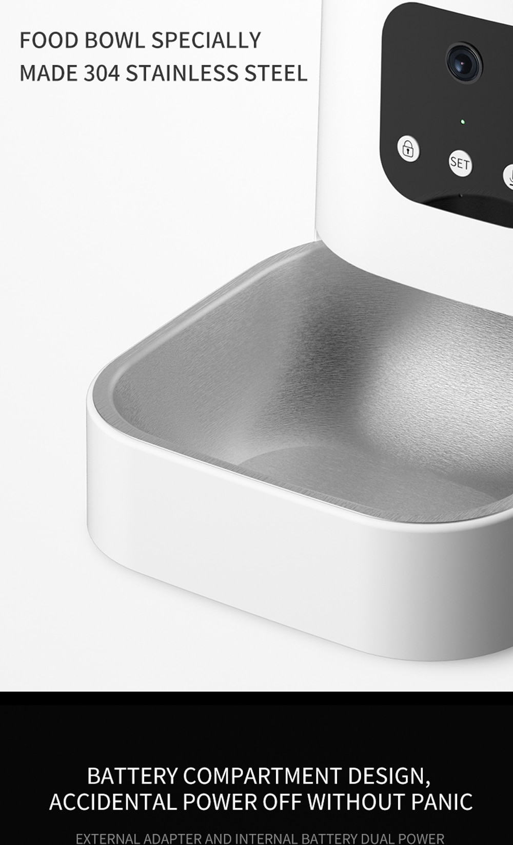 מתקן האכלה אוטומטי חכם לחיות מחמד - מאפשר האכלת חיות מחמד דרך אפליקציית הסמארטפון שלכם!