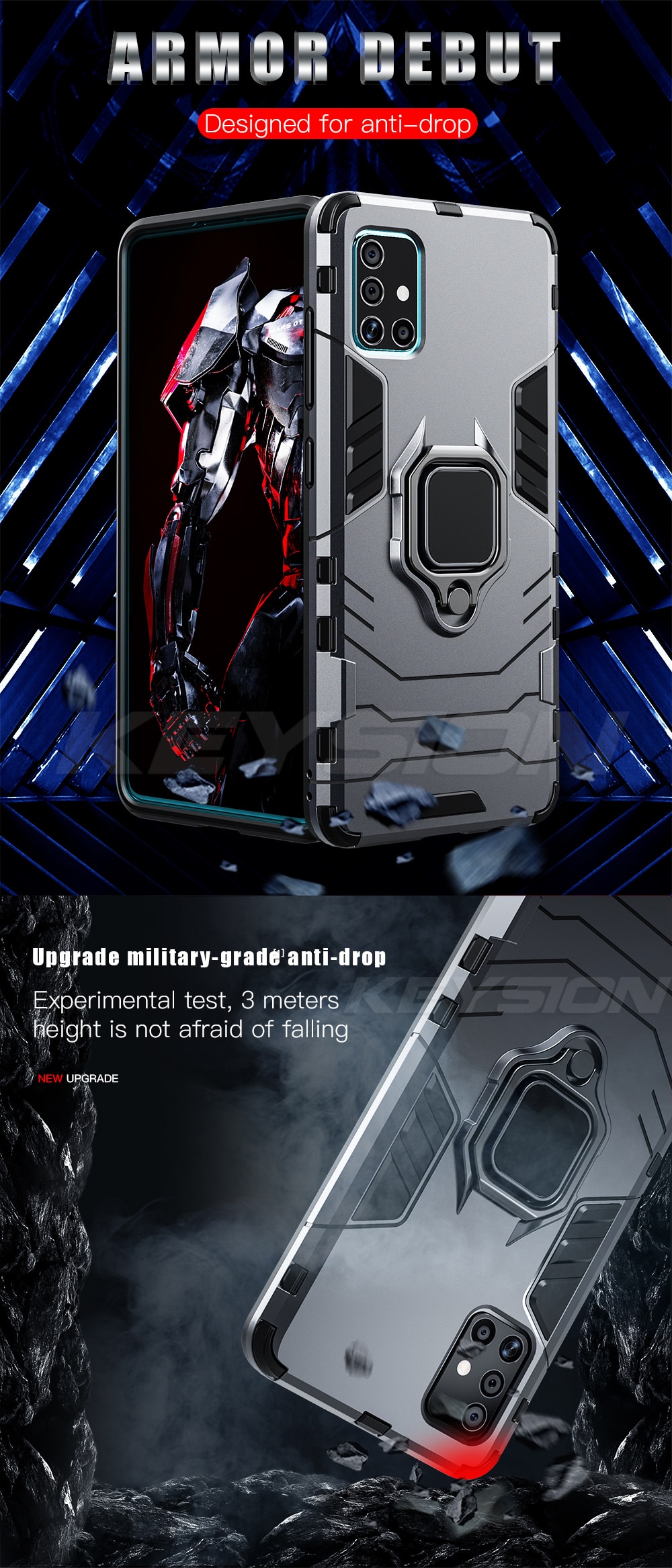 כיסוי שריון איכותי למכשירי סמסונג גלקסי Samsung Galaxy A52 A72 A71 A51 A42 A12 5G A02S A50