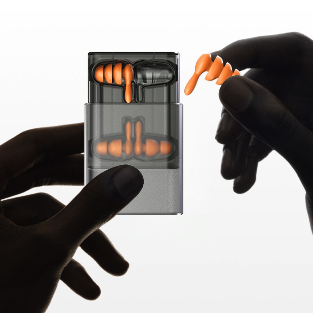 זוג אטמי אוזניים לשינה בעיצוב סיליקון איכותי