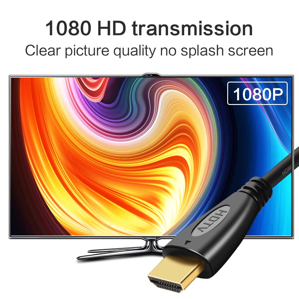 כבל HDMI וידאו מצופה זהב 1.4 4K 1080P 3D HDTV