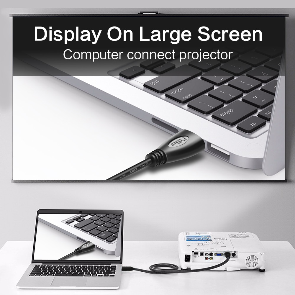 כבל HDMI וידאו מצופה זהב 1.4 4K 1080P 3D HDTV