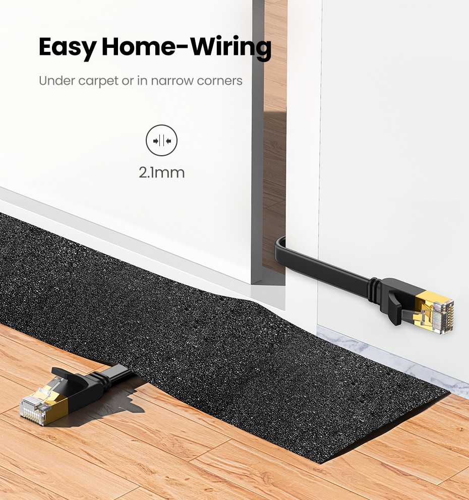 כבל רשת RJ45 CAT 7 עבור נתב מודם מבית Ugreen