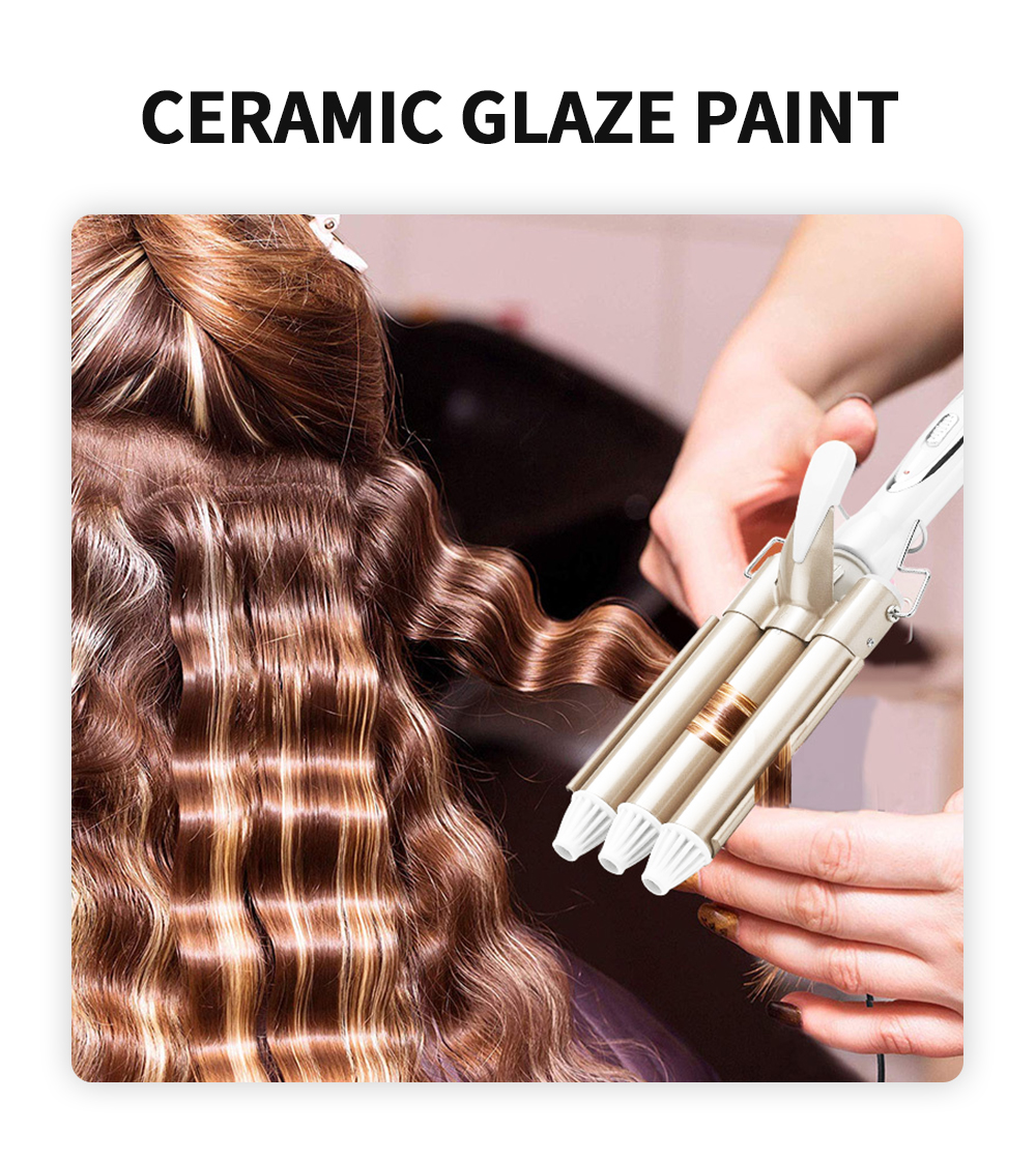 מכשיר בציפוי קרמי ליצירת גלים מושלמים בשיער!