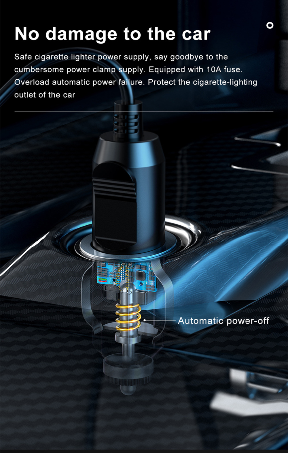 קומפרסור לרכב – קומפרסור נייד לניפוח גלגלי הרכב של Baseus