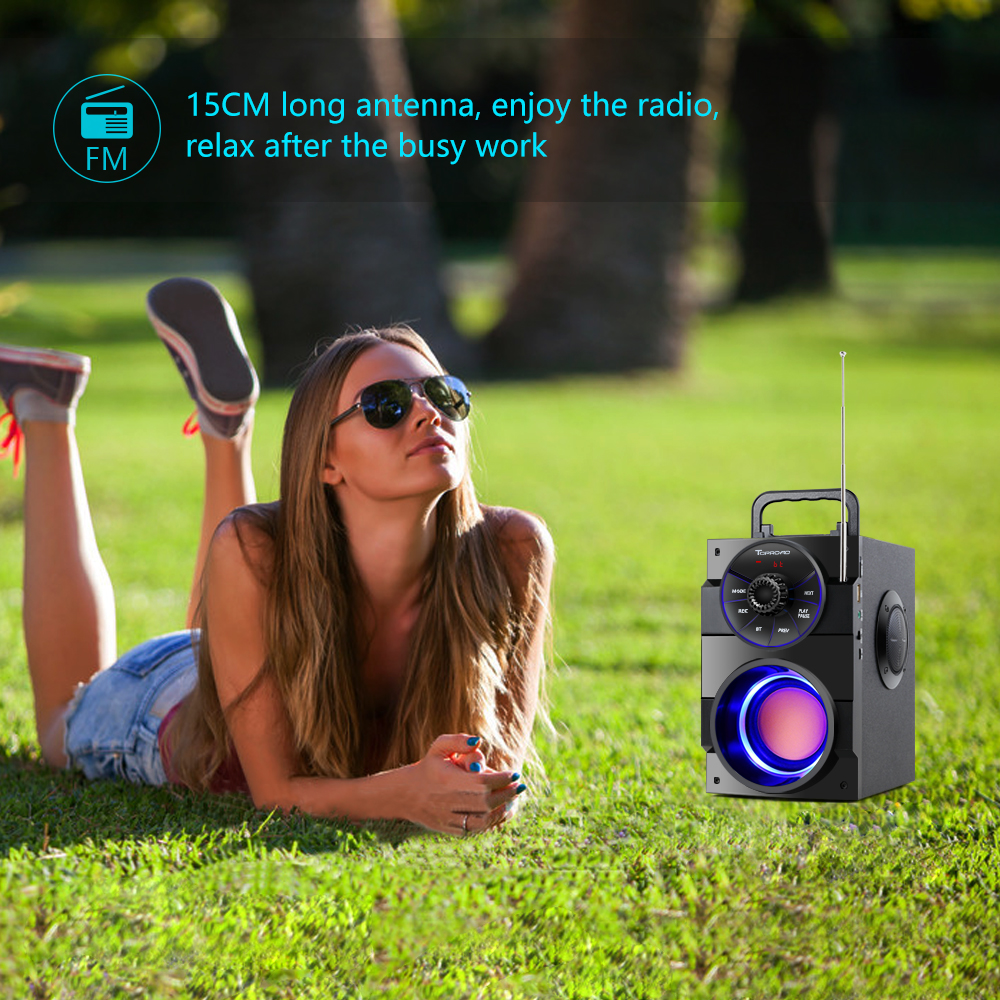 רמקול גדול נייד ואלחוטי מבית TOPROAD