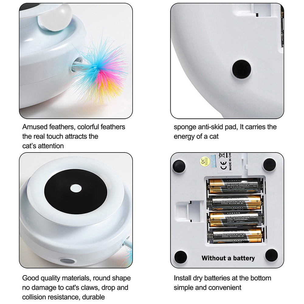 צעצוע לחתולים | רובוט בסגנון צלחת מסתובבת