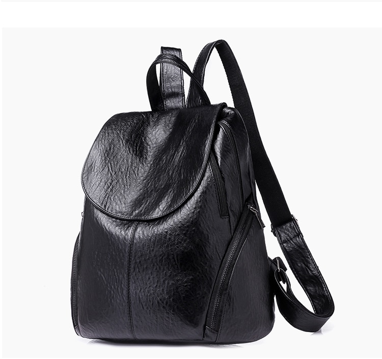 תיק גב דמוי עור רוכסנים בצד ב- 2 צבעים לבחירה!