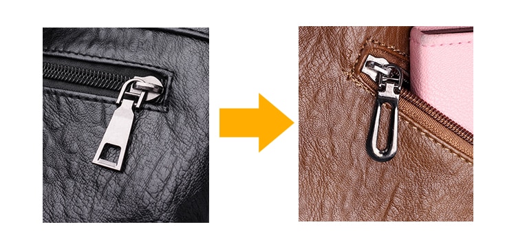 תיק גב דמוי עור רוכסנים בצד ב- 2 צבעים לבחירה!