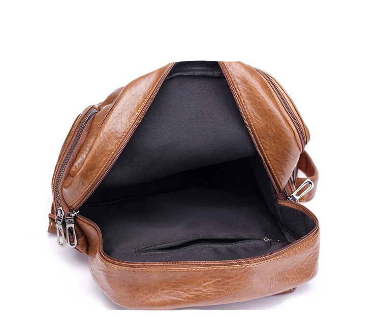 תיק גב דמוי עור רוכסנים בצד ב- 2 צבעים לבחירה!