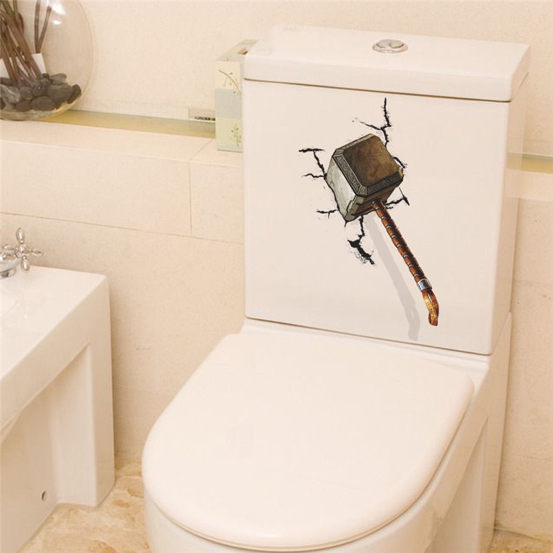 מדבקות קיר לילדים בעיצוב 3D בסגנון הנוקמים מארוול