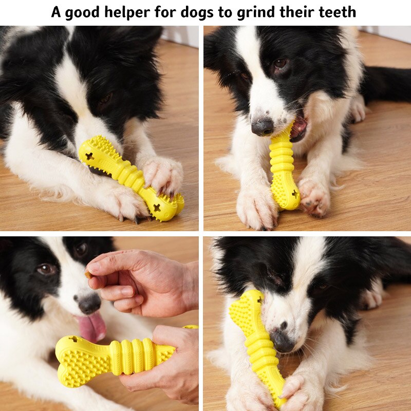 משחק האכלה לכלב | צעצוע עצם לעיסה מזין