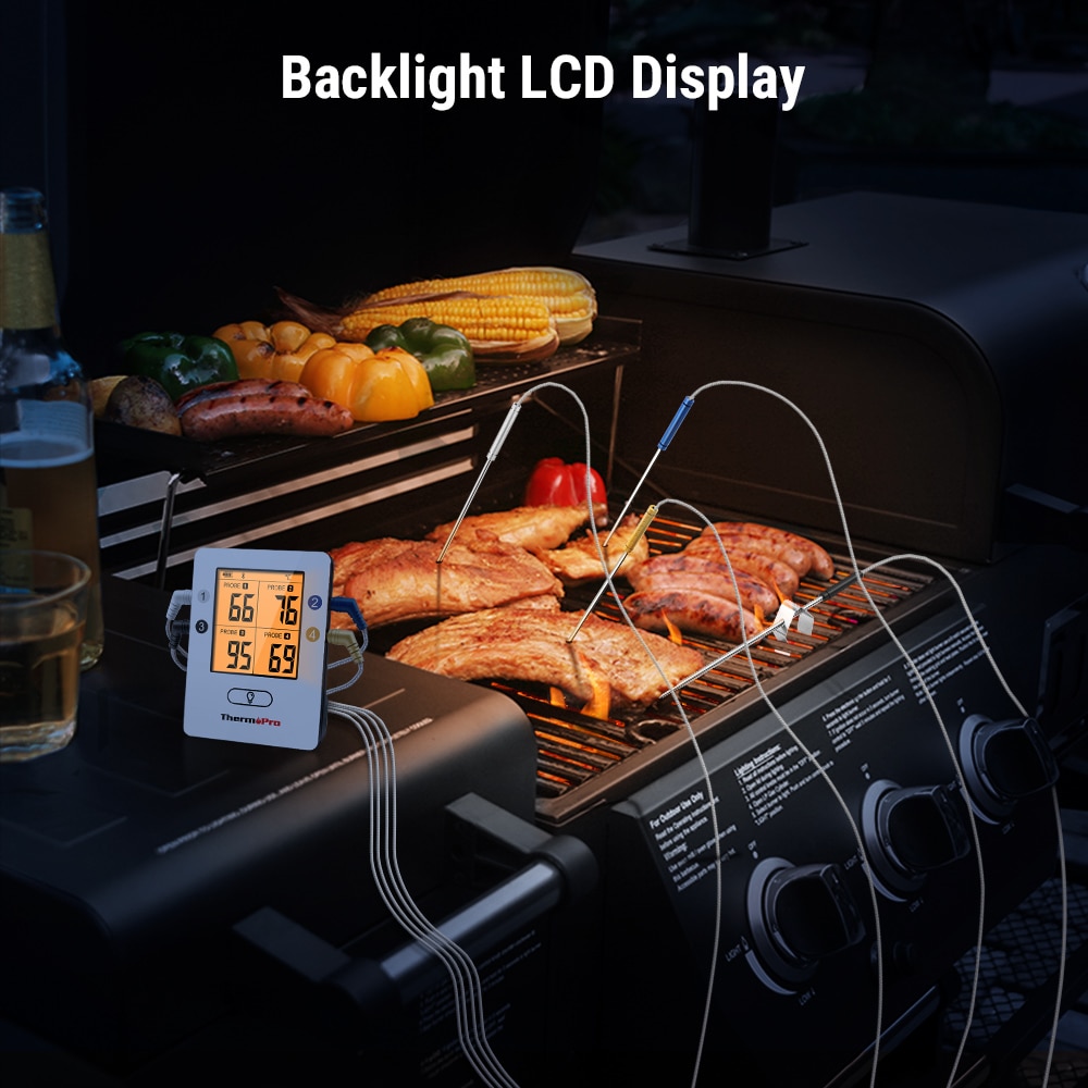 מד חום מזון דיגיטלי אלחוטי +4 פרובים TP25 מבית ThermoPro