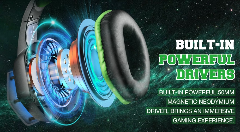 אוזניות גיימינג חוטיות מבית EKSA דגם E1000