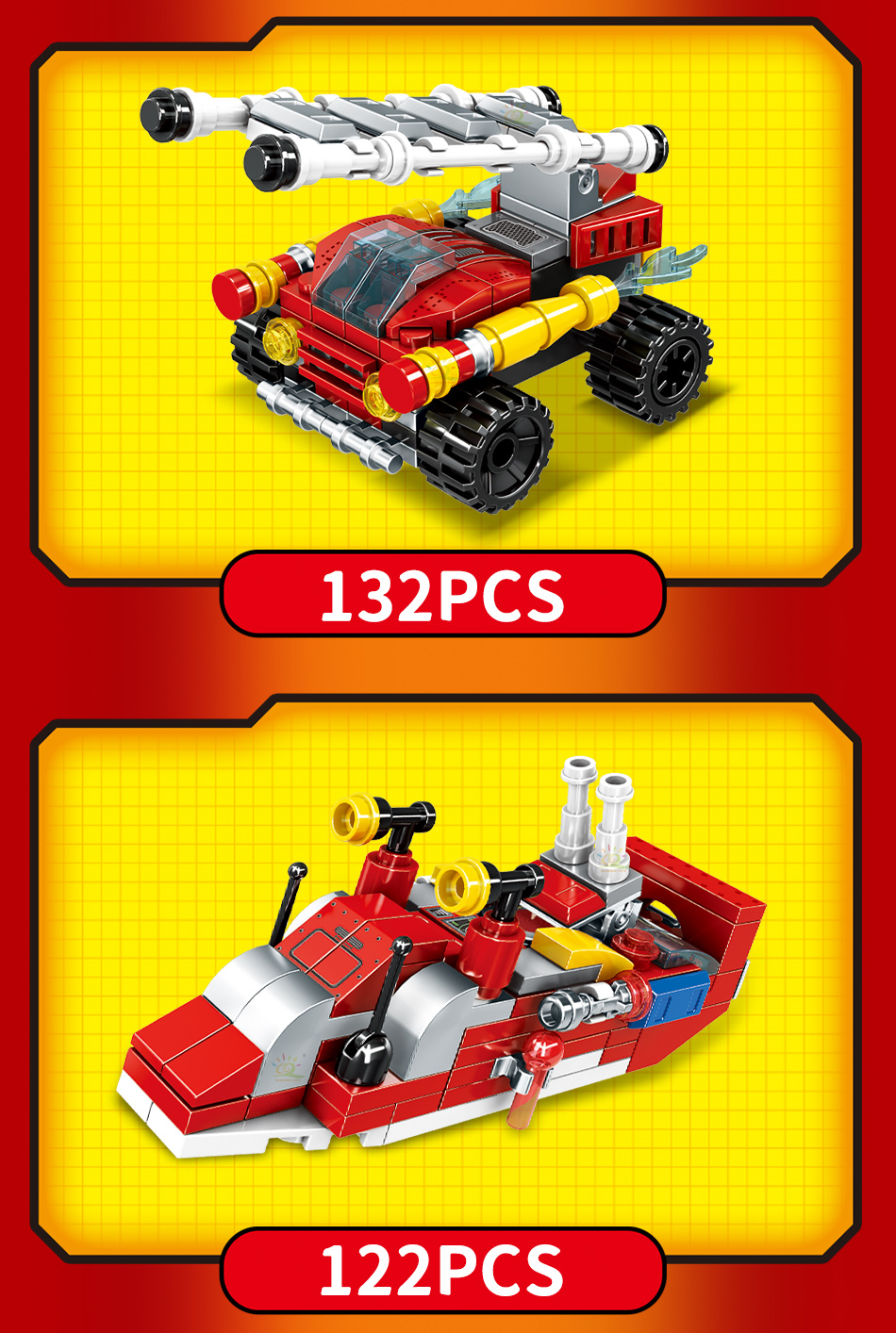 משאית כיבוי אש 8 ב1 להרכבה מאבני משחק (לגו)