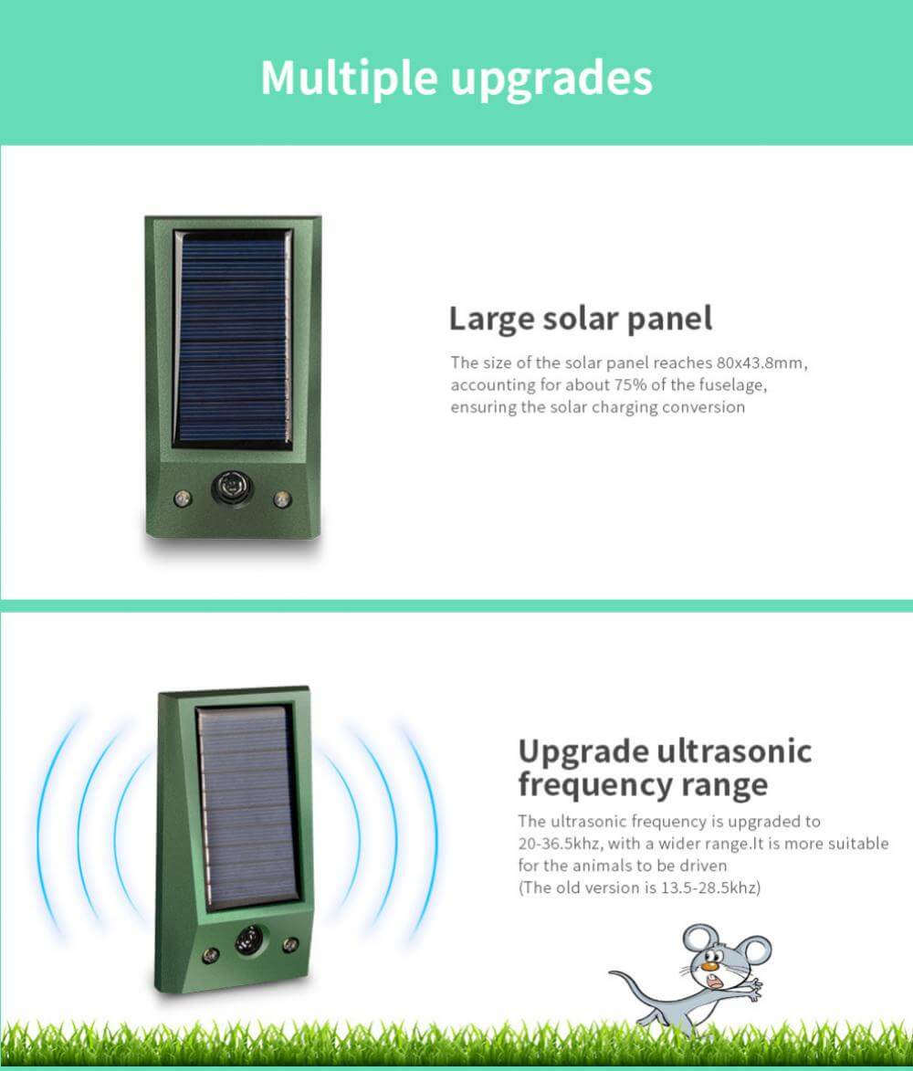 מכשיר סולארי להרחקת יונים ומזיקים אחרים