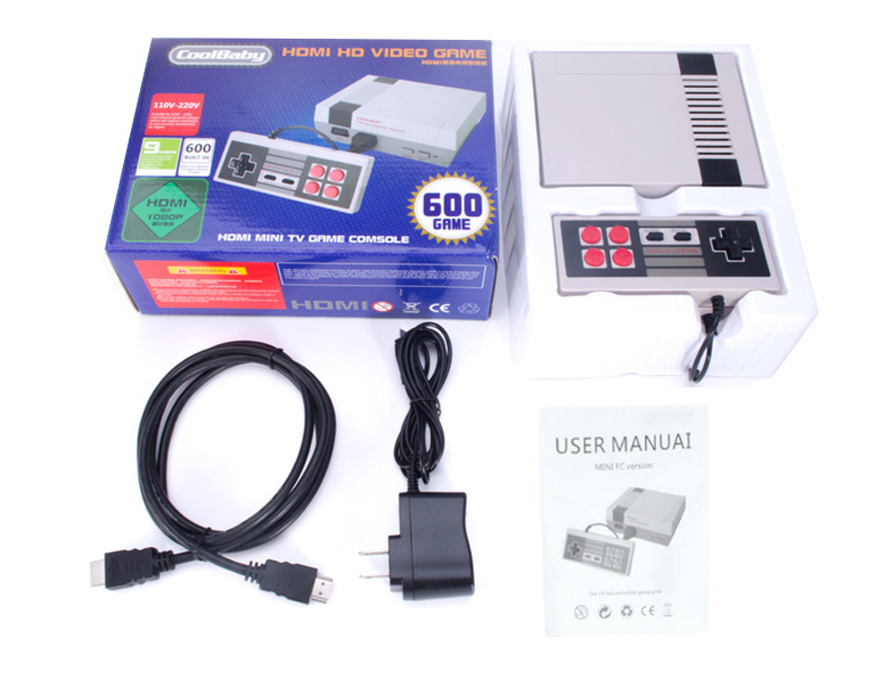 קונסולת משחקים רטרו בחיבור HDMI ו-600 משחקי נוסטלגיה!