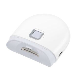 קוצץ ציפורניים חשמלי נטען עם תא אחסון ללכלוך