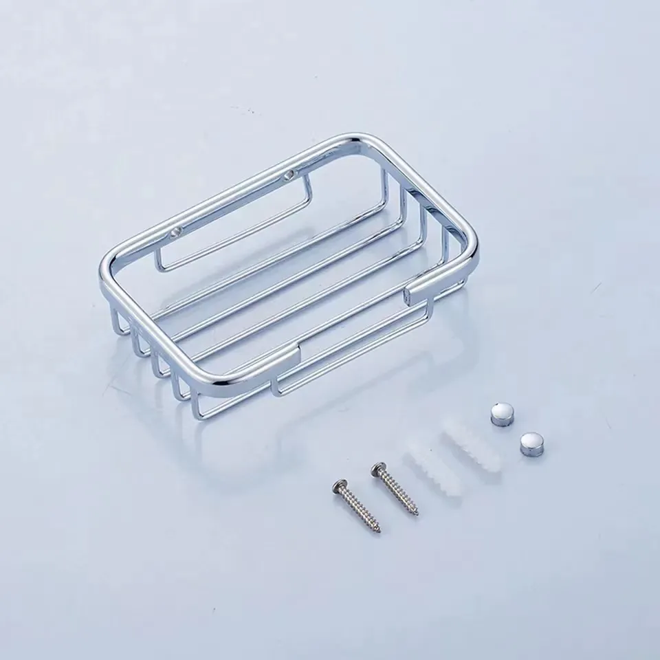 מעמד אלומיניום מעוצב לסבון ללא קידוח