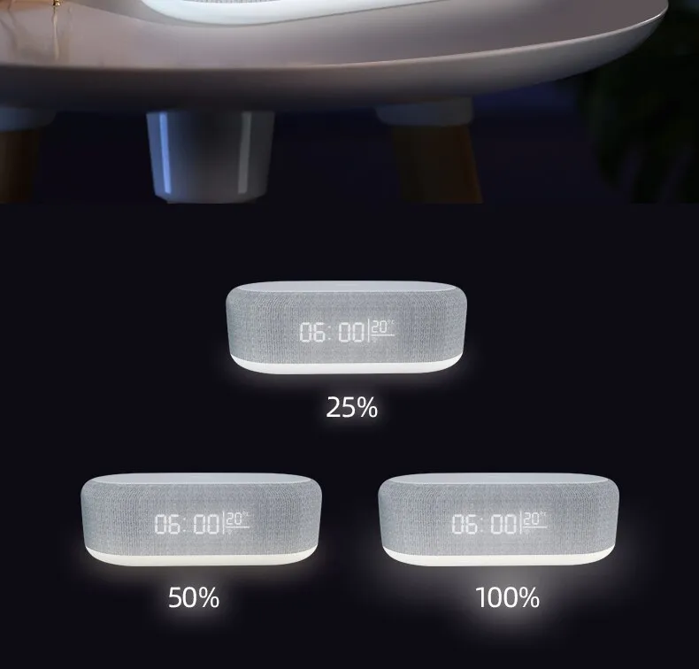 שעון דיגיטלי משולב מטען אלחוטי מהיר