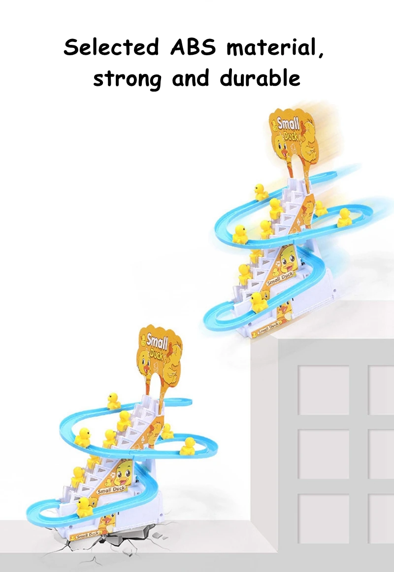 צעצוע לילדים - משחק מדרגות נעות מסלול מגלשת ברווזים