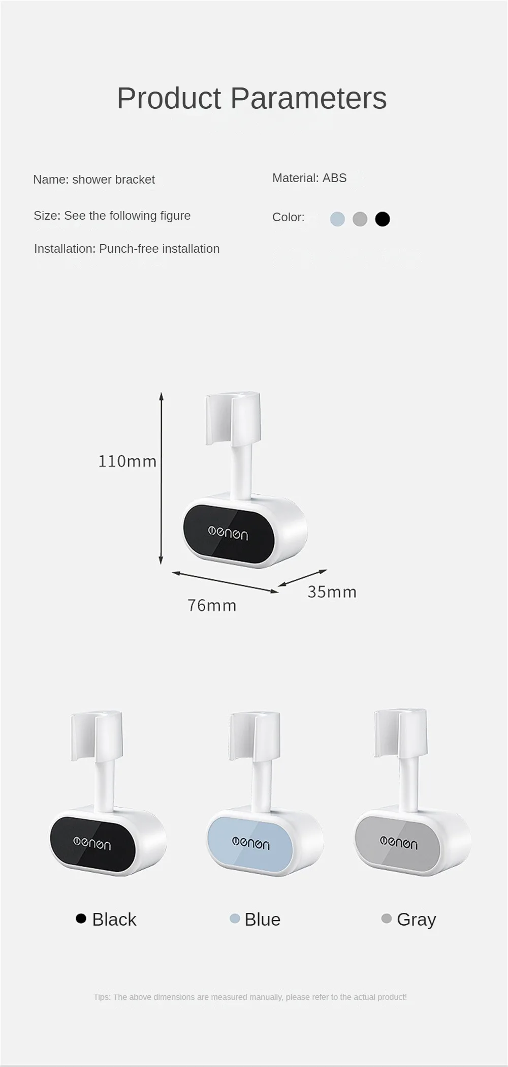 מעמד איכותי לברז מקלחת מבית Mengni Oenen