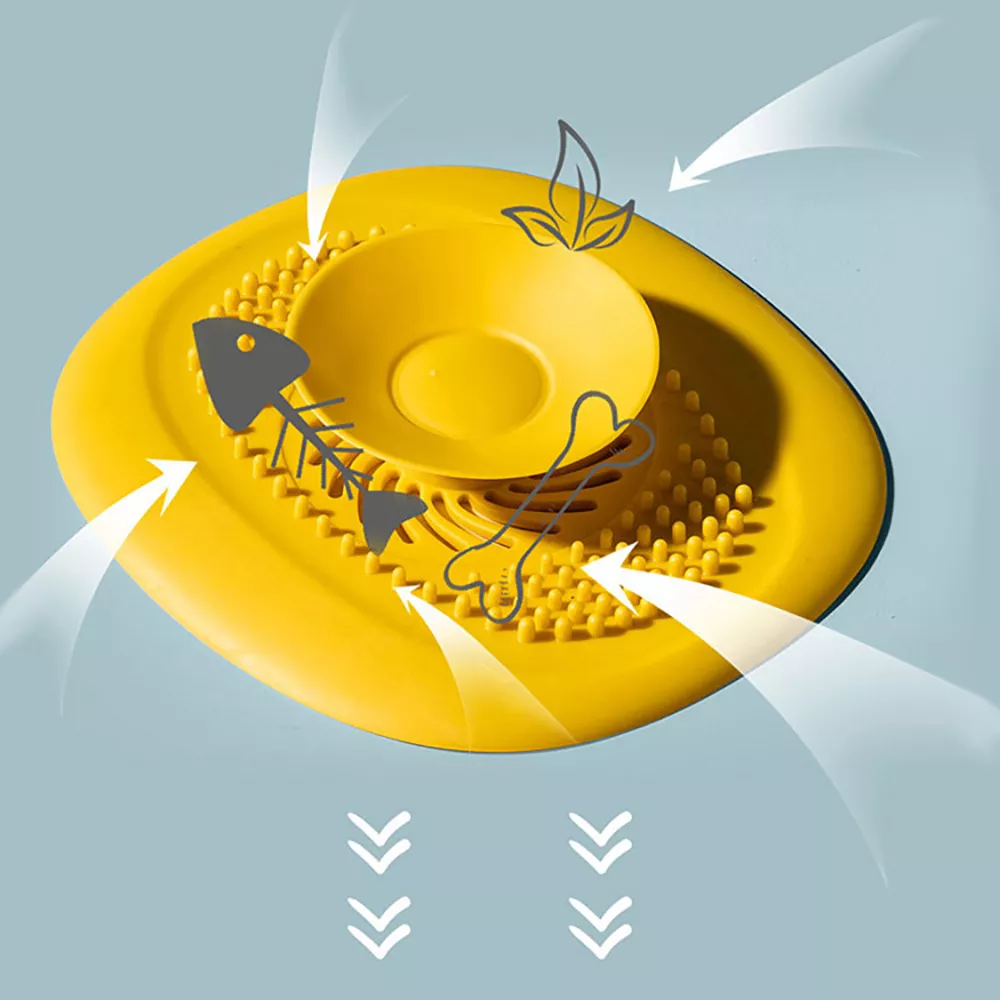 מסננת סיליקון אוניברסלית לכיור ולמקלחת מונעת סתימות