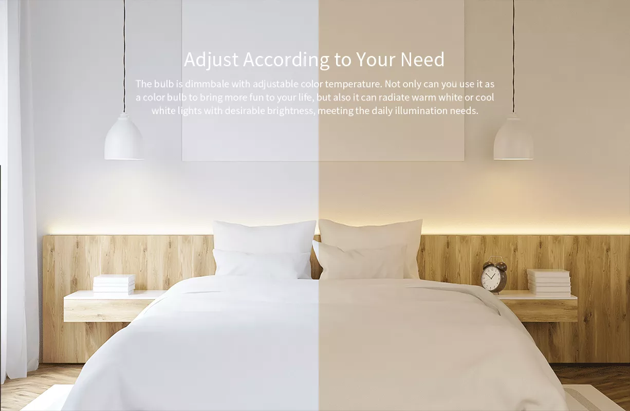 נורה חכמה צבעונית מבית שיאומי בדגם חדש ומשודרג Yeelight YLDP001 1SE E27