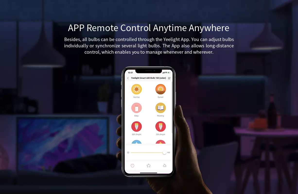 נורה חכמה צבעונית מבית שיאומי בדגם חדש ומשודרג Yeelight YLDP001 1SE E27