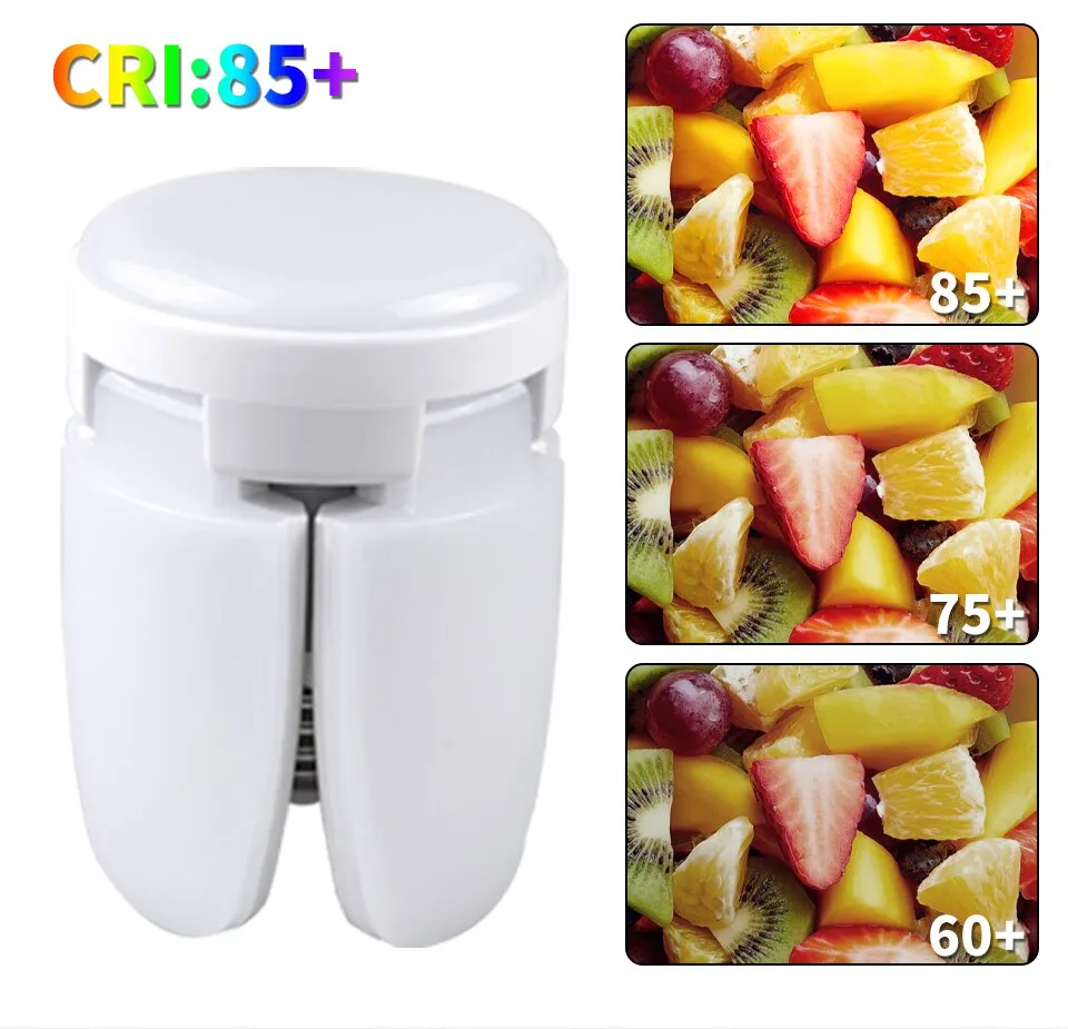 מנורת לד E27 מתקפלת ומתכוננת