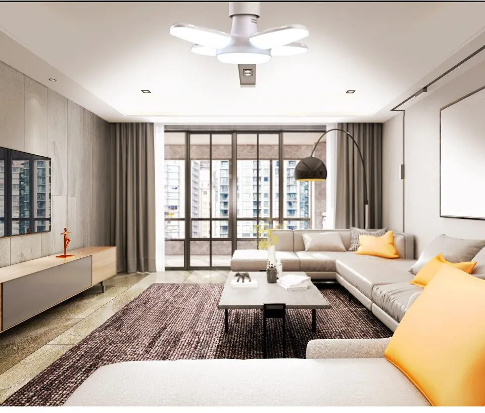 מנורת לד E27 מתקפלת ומתכוננת