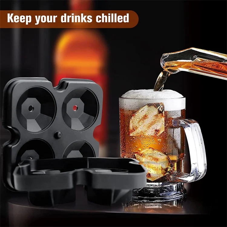 מגש סיליקון לקוביות קרח במגוון צורות לבחירה