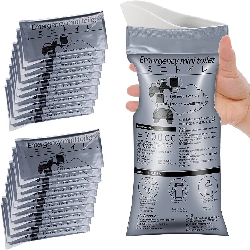 4 שקיות שתן חד פעמיות למצבי חירום